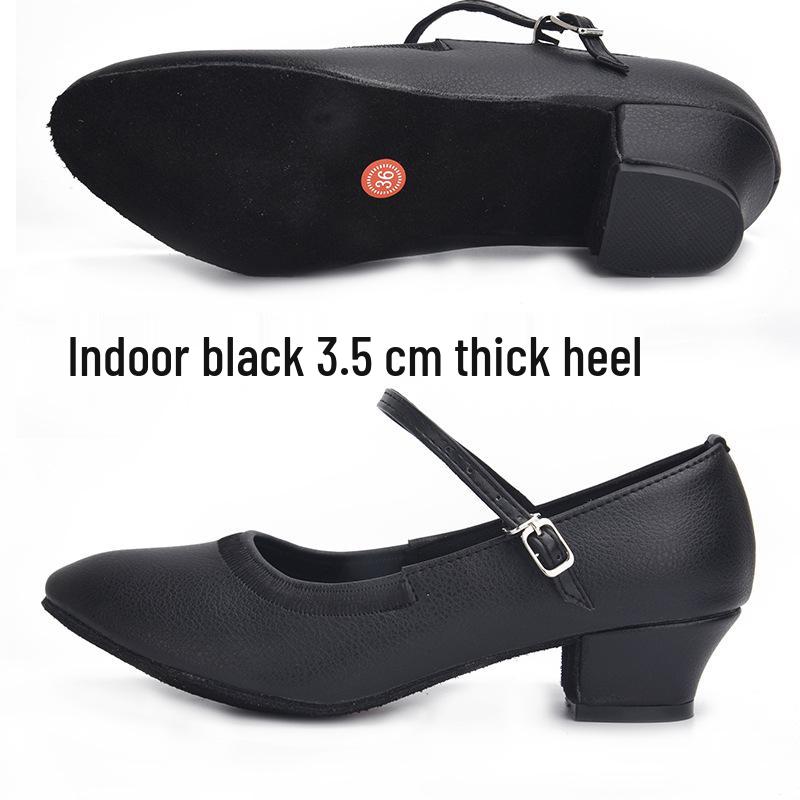 Women's Modern Ballroom & Latin Dance Shoes - Elastic Opening, Perfect for Practice & Social Dancing