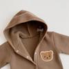 2023 Thickened Fleece Baby Onesie - Autumn/Winter Little Bear Romper for Boys & Girls