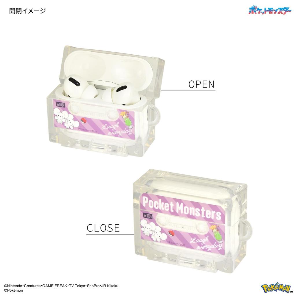 Gourmandies Pokemon AirPods Pro (2nd generation)/AirPods Pro compatible cassette tape type case Wakkarat POKE-921E