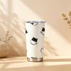 591ml Car Tumbler Cup Black Cat Element Straw Cup Portable Tumbler Coffee Tumbler Tumbler With Lid 20oz Car Straw Cup