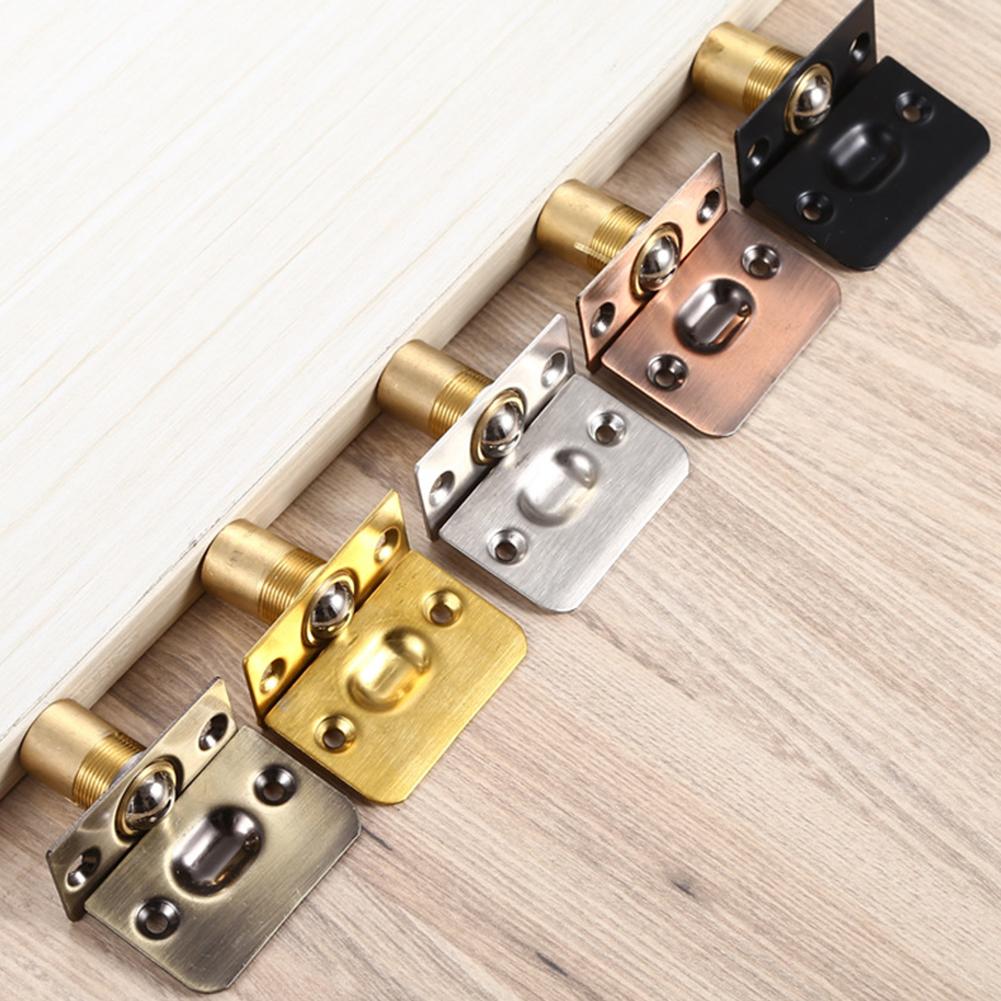 Adjustable Spring Ball Catch Latch for Wooden Cabinet Doors Made of Stainless Steel and Copper for Reliable Door Locking