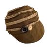 Women's Y2K Raw Edge Pleated Bucket Hat