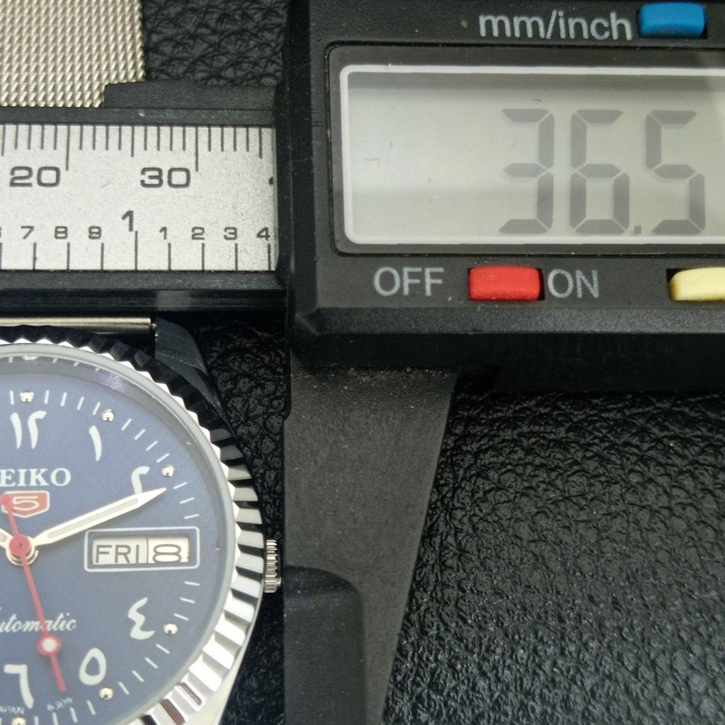 JAPAN VINTAGE REFURBISHED SEIKO 5 AUTOMATIC 6309A MENS BLUE DIAL WATCH A442484-1