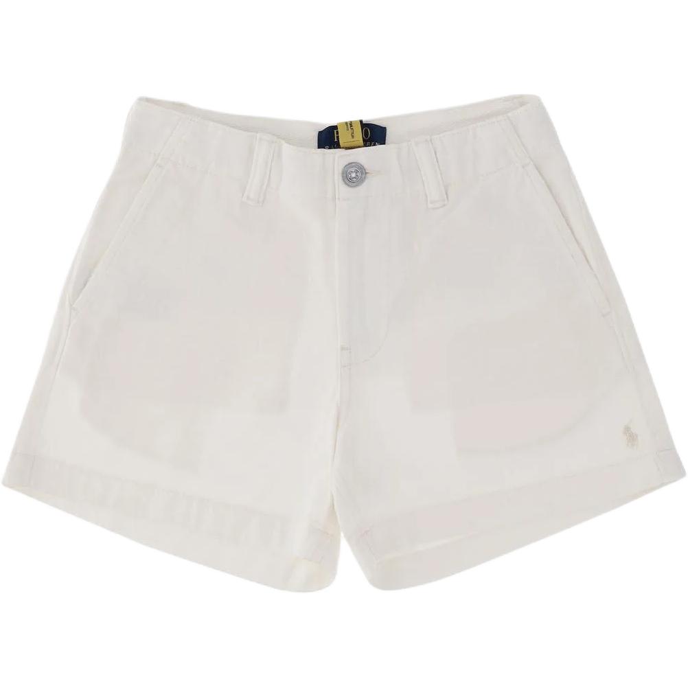 

Polo Ralph Lauren Шорты с вышивкой логотипа, на молнии и пуговице, Детские шорты, Белые, 313934331005 L