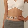 European and American Jewelry Beach Vacation Wind Spiral Piece Waist Chain Women's Bohemian Chain Belt