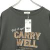 unused LOWRYS FARM Print Short sleeve T-shirt F Charcoal gray Women Used