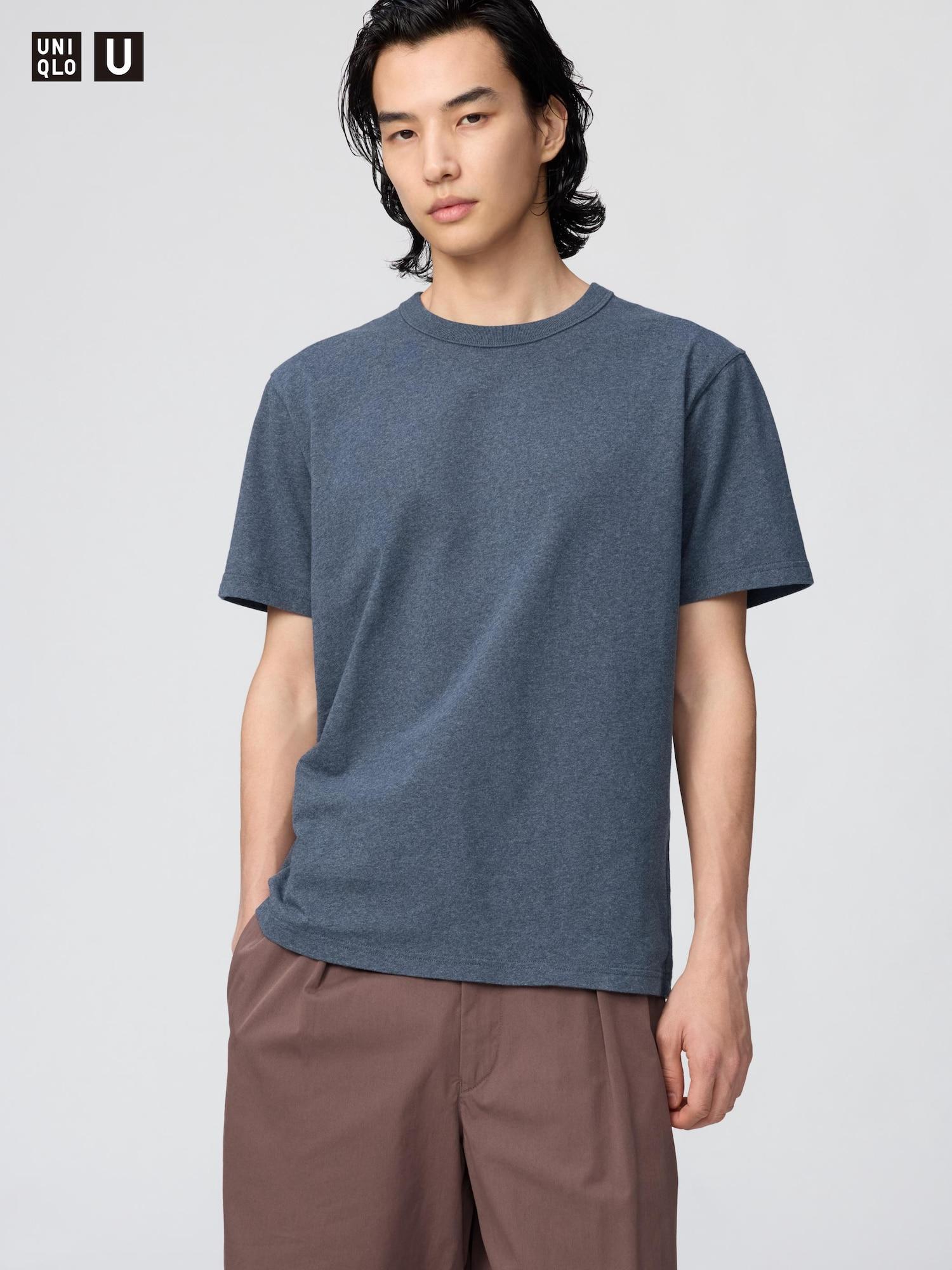 Uniqlo Japan Crew Neck T shirT 66 BLUE/4XL