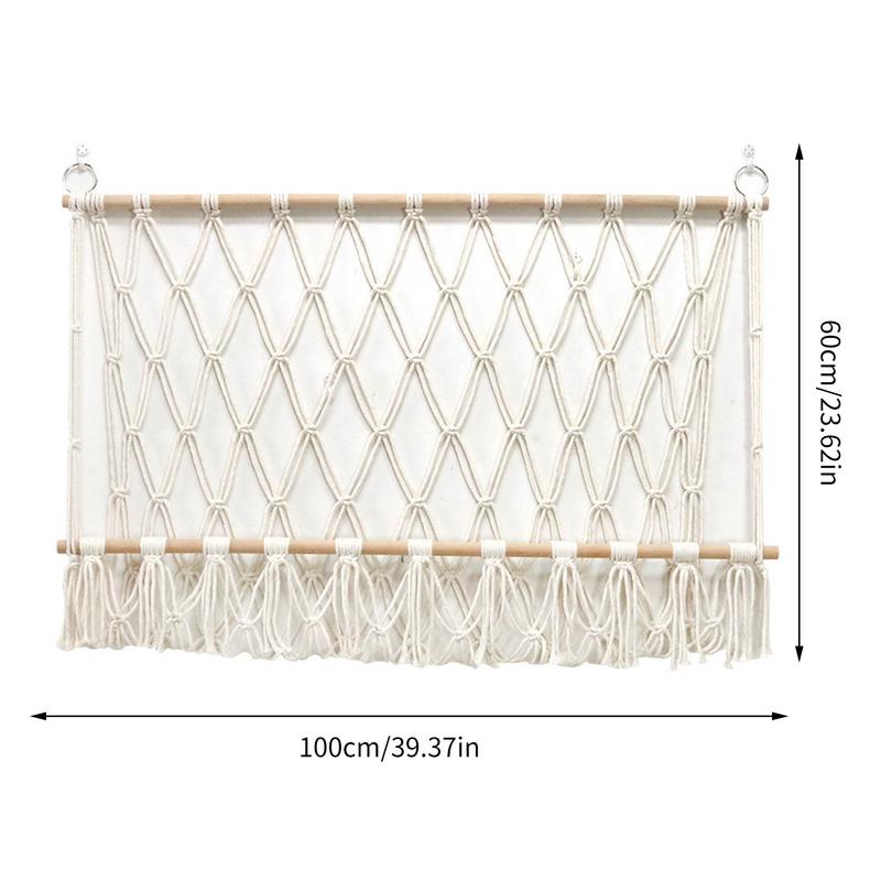 Stuffed Animal Storage Hammock Stuffed Animal Net Or Hammock Tear-Resistant Toy Organizer For Living Room Sling Mesh With Hooks