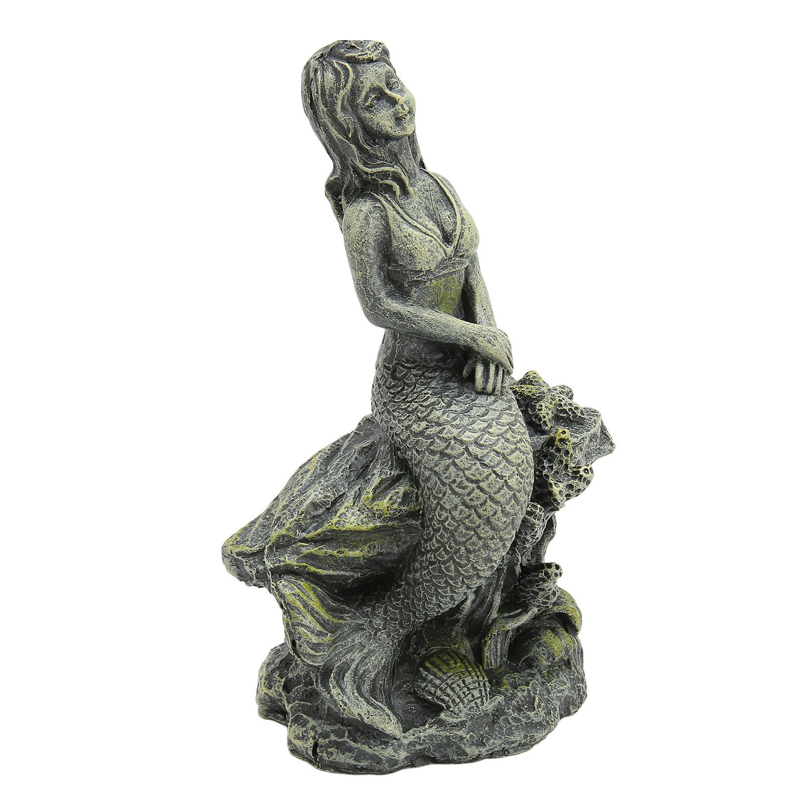 

Aquarium Mermaid Statue Safe Resin Beautiful Fish Tank Mermaid Decor for Aquarium Decorations