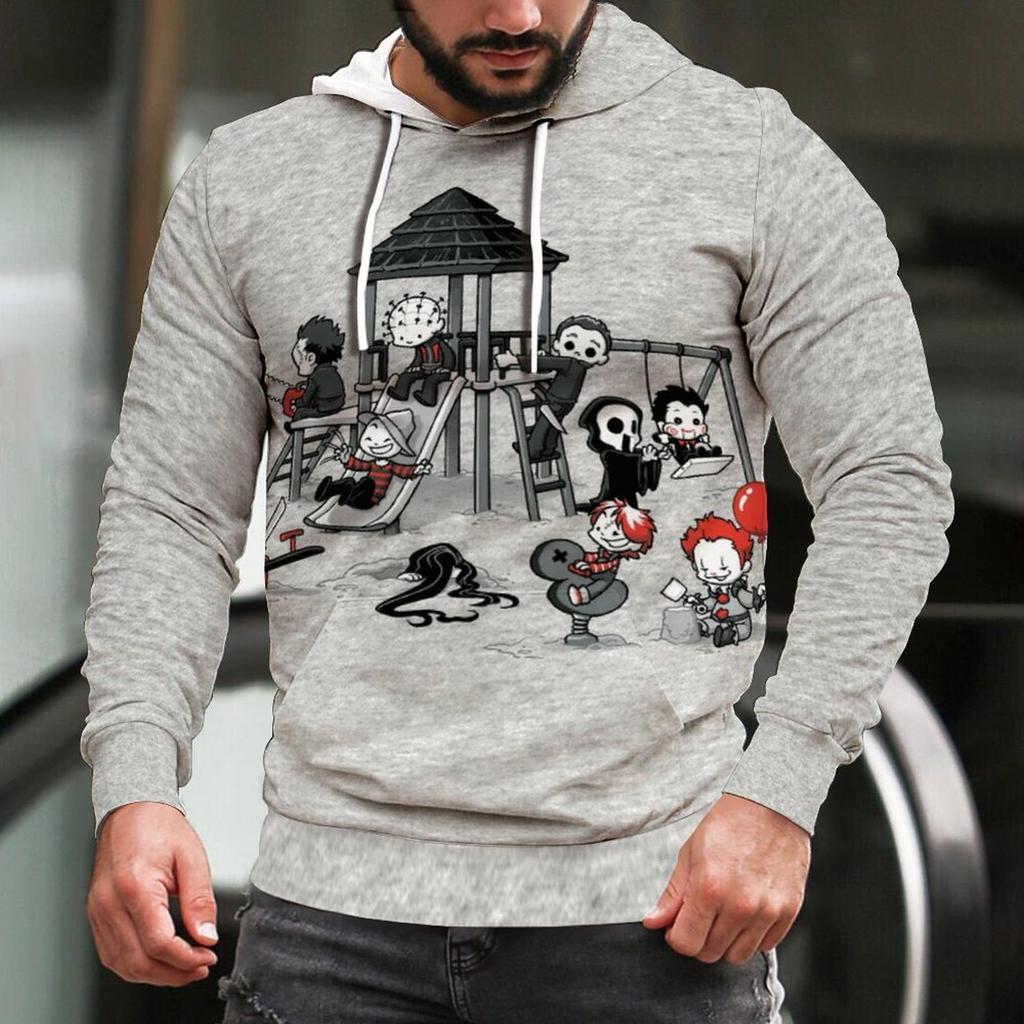 2022 neue Mode Horror Film Unisex Frauen Schwarz Hoodie Sweatshirts Halloween Michael Myers 3D Gedruckt Pullover Übergroßen Trainingsanzug