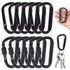 1/4/6pcs Key Hook Decorative Hook Carabiner Mini Portable Sturdy And Durable Household Camping Tools D-Ring Key Chain TMZ