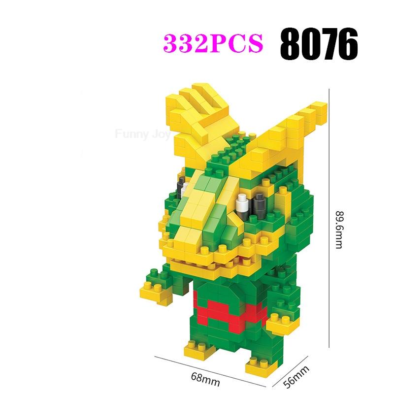 Funny Pokemon Building Blocks Assembly Anime Picachu Charizard Doll Blastoise Bulbasaur Gengar Pokémon Bricks Toy for Kid Gift