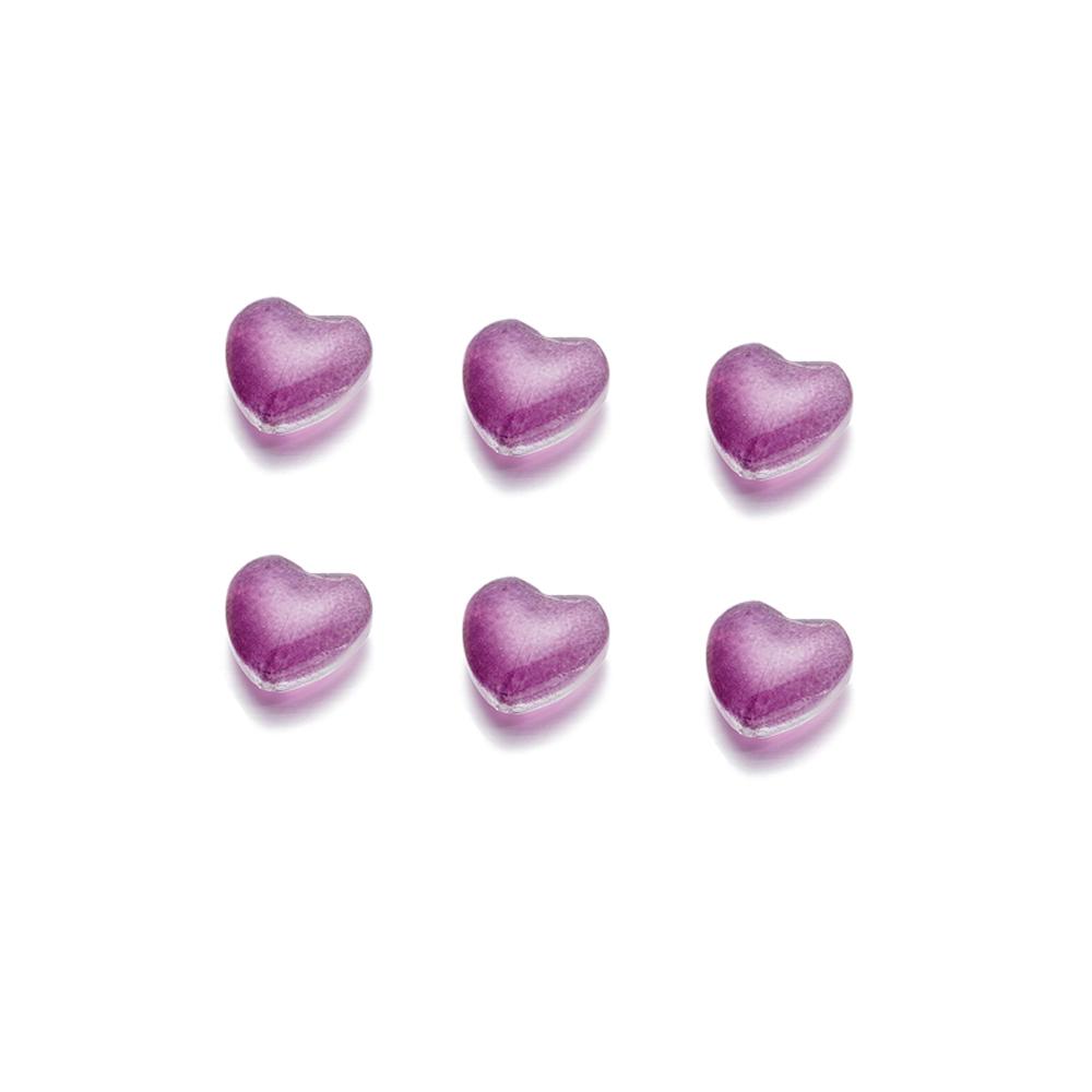 20Pcs/Lot 12*12.3mm Small Flowers Heart Leaves Glass Loose Beads for Jewelry Making Handmade DIY Bracelet Necklace Accessories