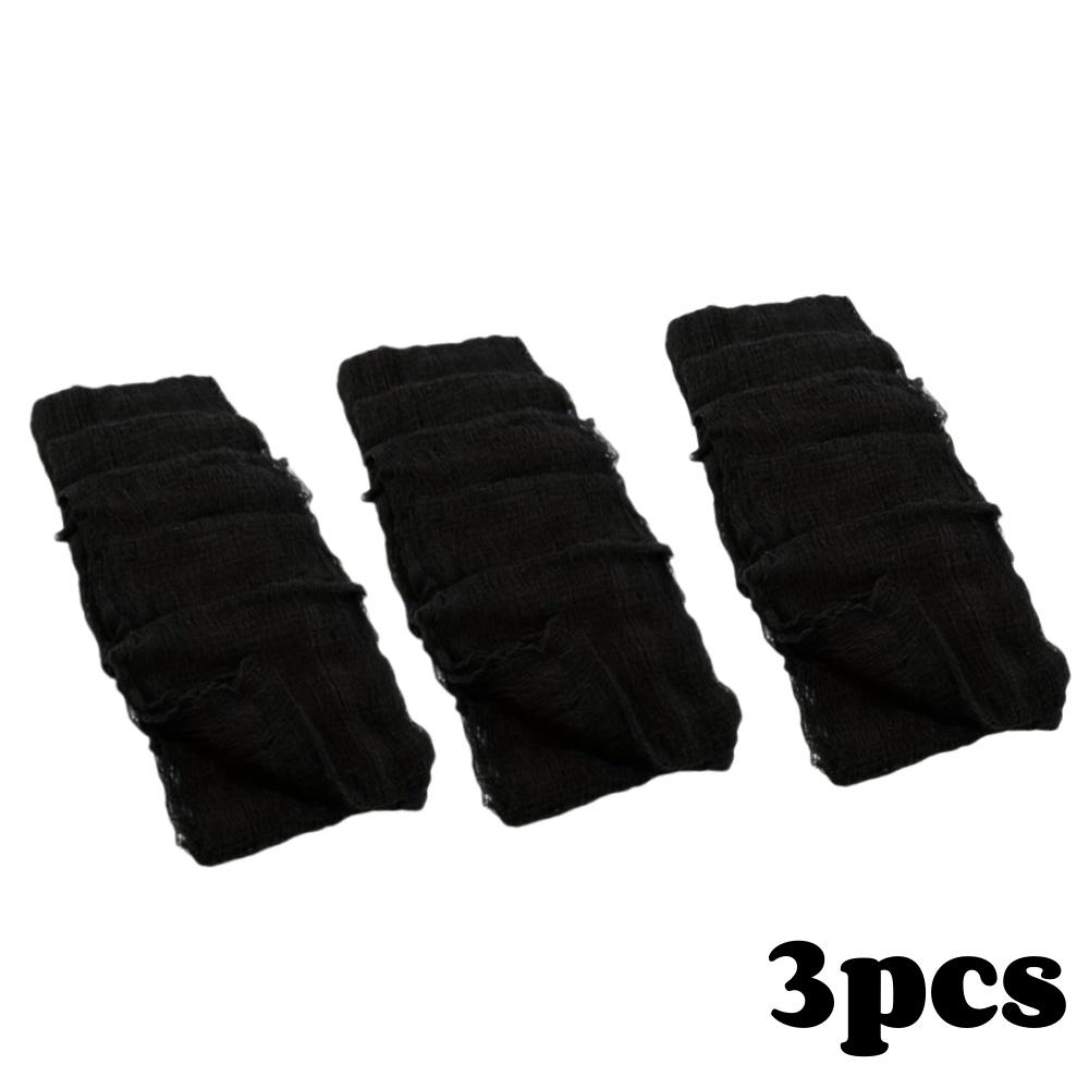 Halloween Black Scary Fabric Creepy Cloth Haunted House Decoration For Halloween Easter Party Outdoor Doorways Spooky Decor Gift