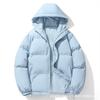 Mens Winter Thick Puffer Jacket Hooded Cotton Coat Casual Warm Outerwear Couples