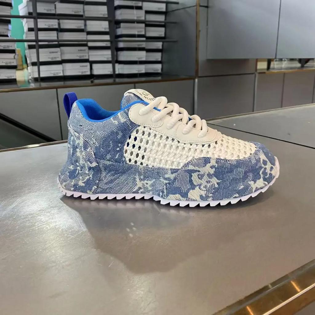 Summer men's shoes high quality net bread sole shoes platform casual sports shoes