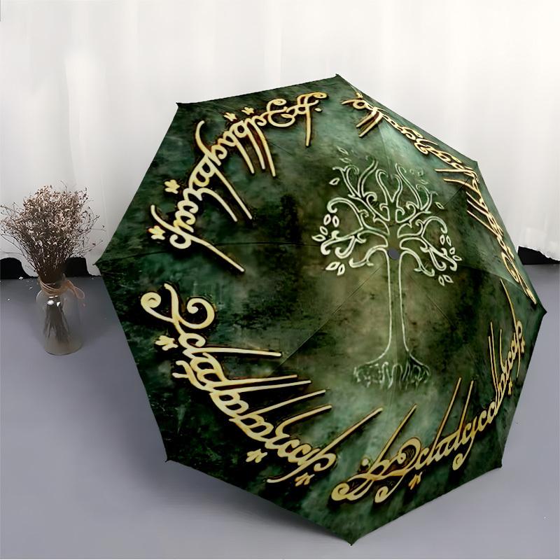 The Lord of the Rings Automatic Folding Umbrella, Self-Opening/ Closing, Durable Windproof Travel Umbrella for Outdoor Adventures a0826034