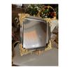 Silver Gold Detailed 18/10 Steel Coffee Presentation Tray 1 Piece