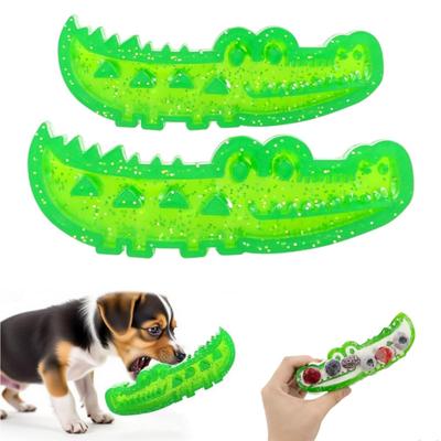 Brinquedo Crocodilo Alimentador Lento para Cães Brinquedo de Quebra-cabeça Alimentador de Silicone com Compartimentos Ocultos para Petiscos