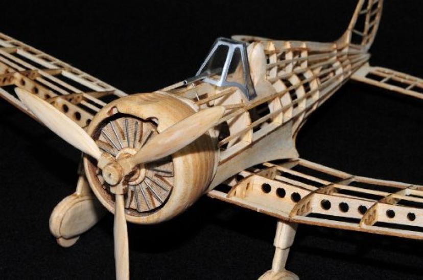 Studio Mido Type 96 Carrier Fighter Rubber Powered Model Airplane Kit BF-001