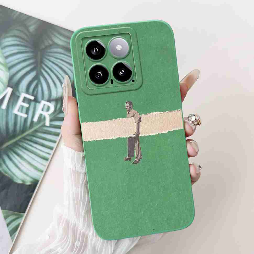 Cover For Xiaomi 14 Case Silicone Shockproof Soft Camera Protective Pattern Matte For Xiaomi 14 Mi14 Xiaomi14 5G 2023 Cases