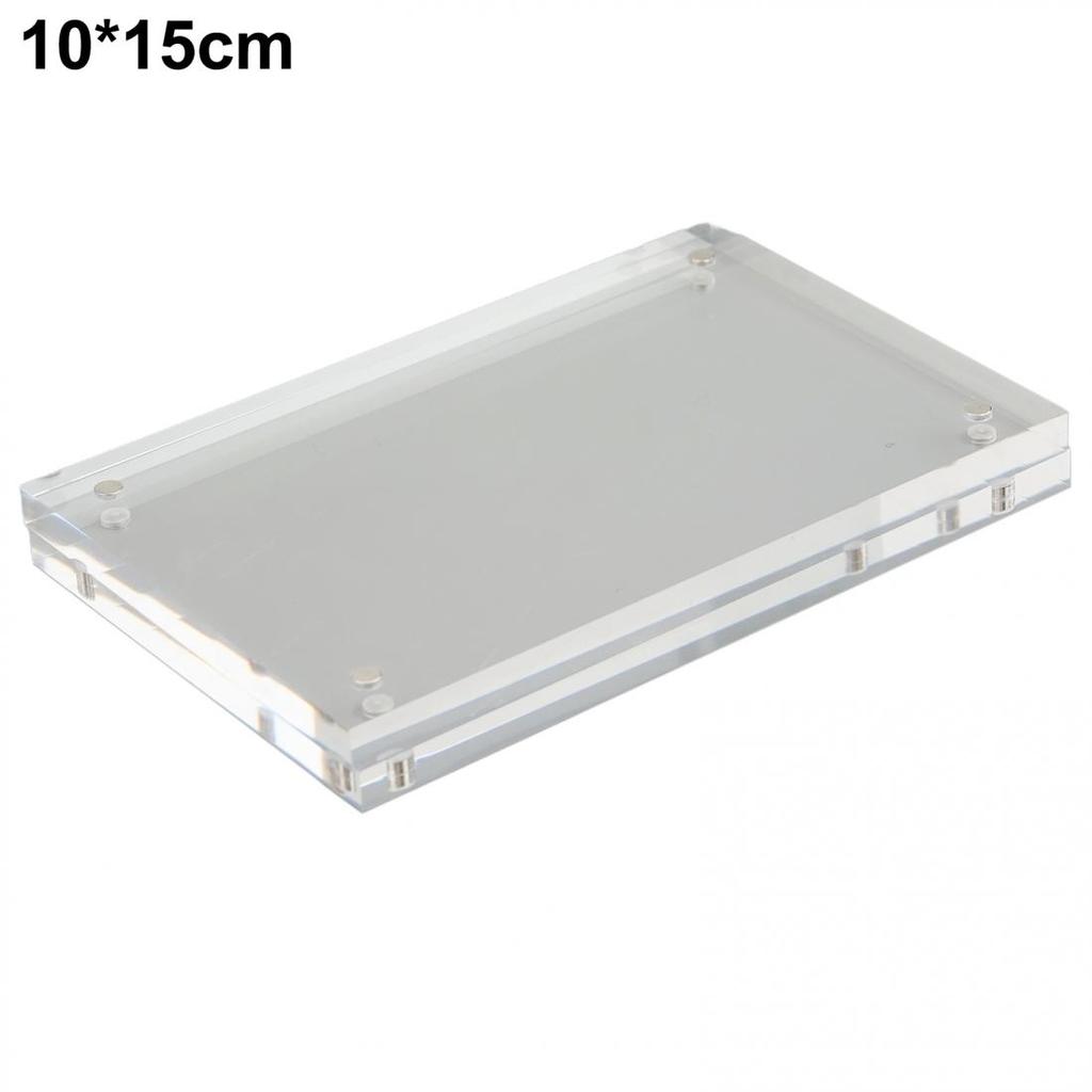 Robust Acrylic Picture Frame Thick 8+8mm for Personal or Landscape Photos