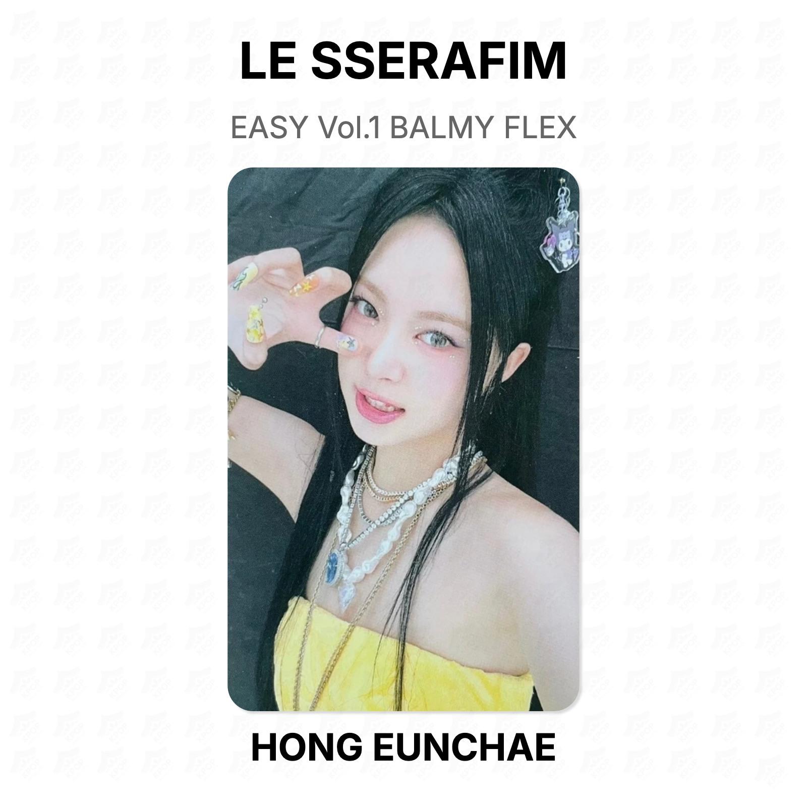 LE SSERAFIM EASY Vol.1 BALMY FLEX Official Photocard HONG EUNCHAE