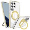 Highly Transparent Folding Magnet Stand Magnetic Phone Case For Samsung S26 Ultra S26 Plus Anti-Slip Frame Bumper Armor Cover