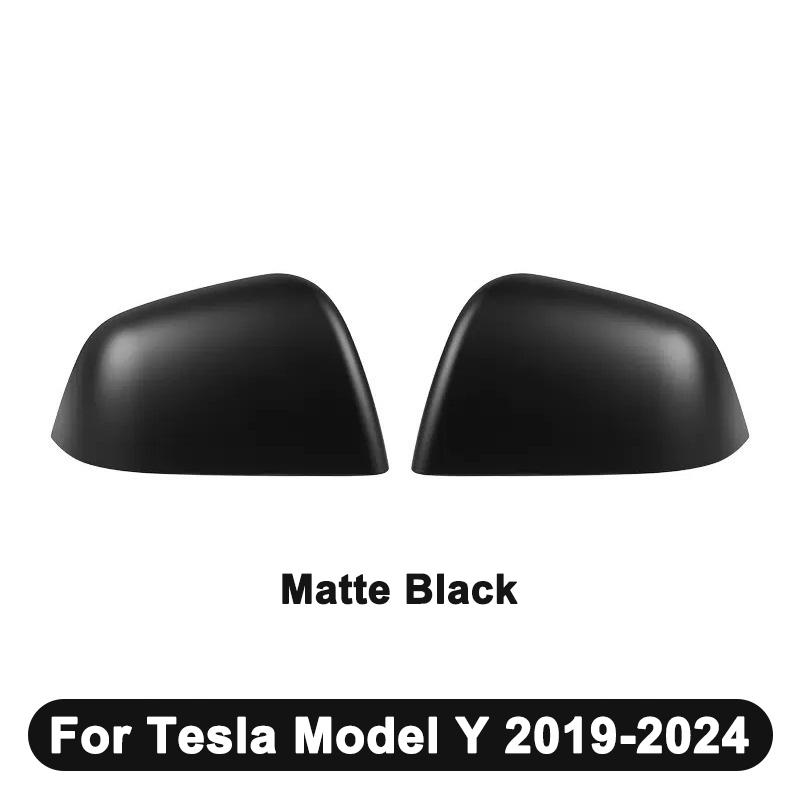 ABS Car Rearviews Mirror Guard Cover For Tesla Model 3/Model Y - Gloss/Matte/Carbon Fiber Look Rear View Cover Housing