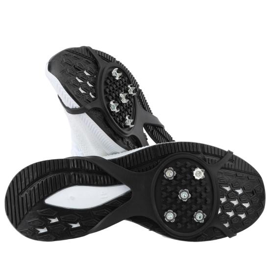 10 Pairs Universal Ice Cleats,Non Slip Gripper Spikes, 5 Steel Studs Crampon Ice