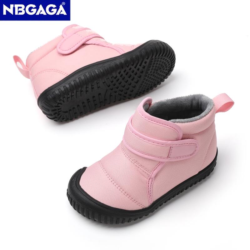 Unisex Kids' Outdoor Anti-slip Winter Snow Boots Warm Plush Toddler Boys Girls Comfortable Walking Shoes Size 19-28
