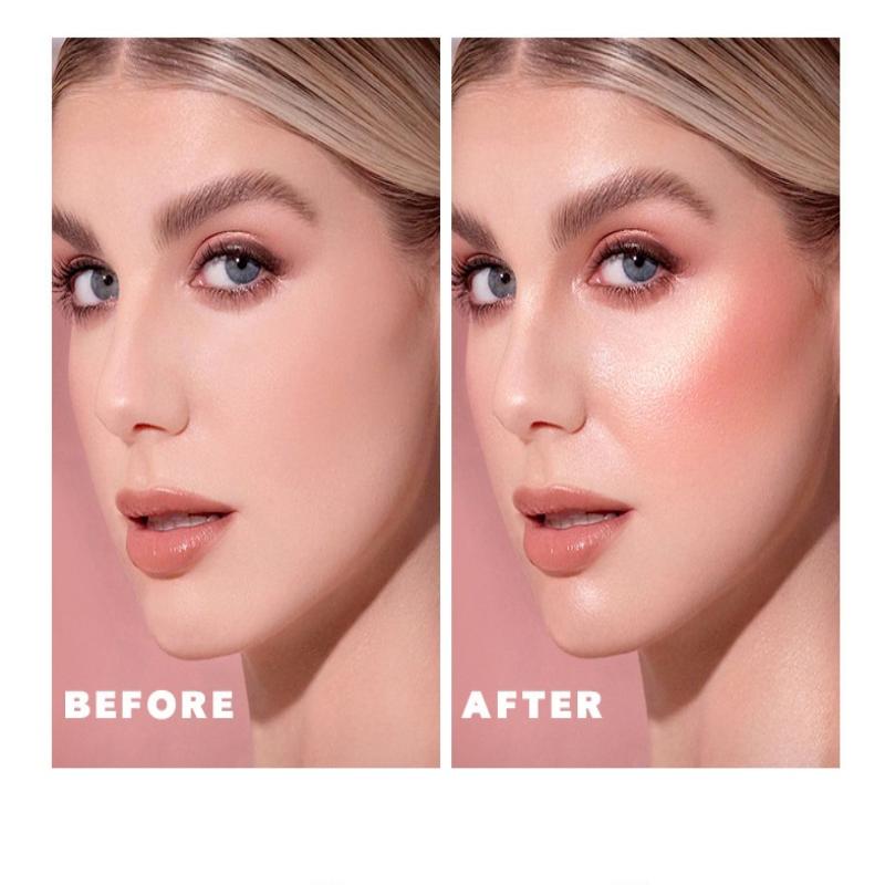 Dimshow Velvet Skin Sense Buze și Obraji Cu Cap Mare de Burete Dublă Utilizare Hidratant și Hidratant Blush Ușor de Colorat