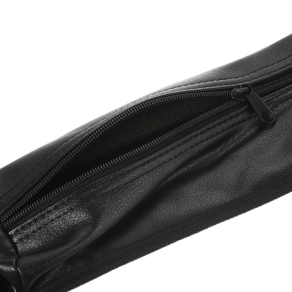 PATIKIL 82cm Pool Cue Bag, Billiard Stick Storage, PU Pool Cue Stick Carrying Bag, Cue Stick Case for Snooker and Billiard Sticks, Black