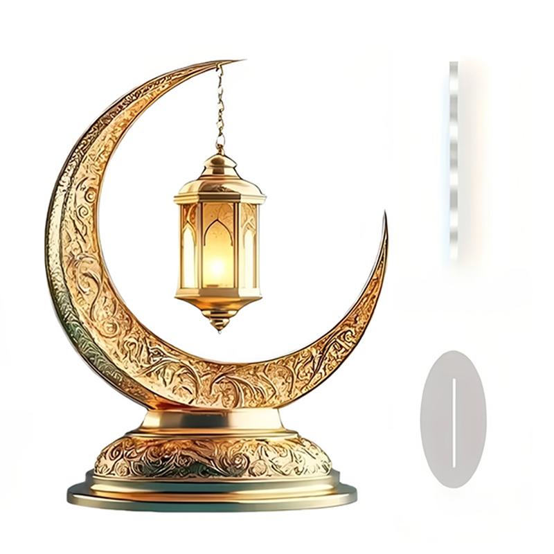 [H] Ramadan Tischdekoration Schöne Eid Al-Fitr Dekoration Acryl Mond Ornament Ramadan Countdown Ornament Für