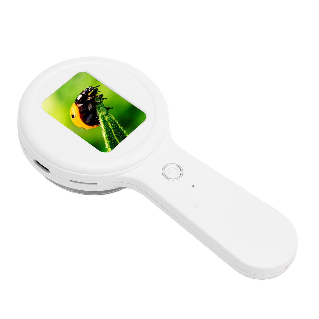 Microscopio Digitale Portatile Schermo da 2,0 Pollici Lente d'Ingrandimento Digitale Portatile Ingrandimento 200X 16 Luci LED Anti-vibrazione