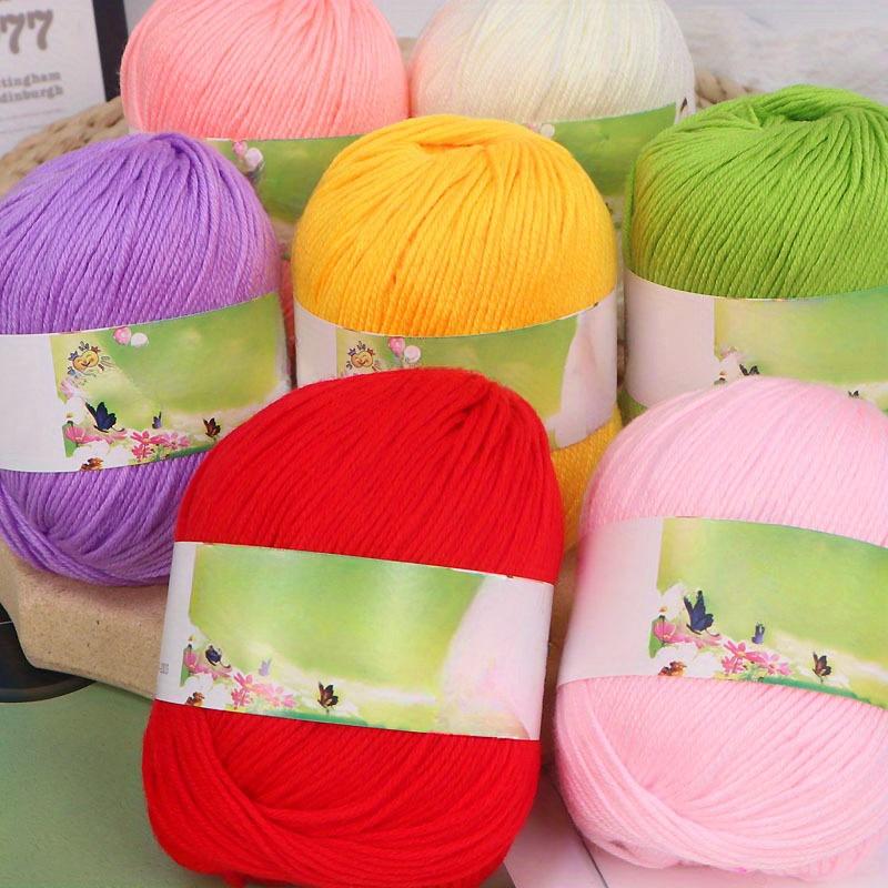 6pcs 300g/10.56oz RayonYarn Soft & Machine Washable Knitting Crochet Yarn for Sweaters Jewelry Making DIY Craft Yarn for Clothing & Accessories
