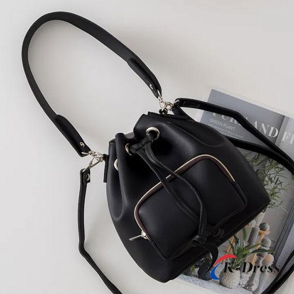 Dwustronna mała torba wiaderkowa ze ściągaczem (4 kolory)