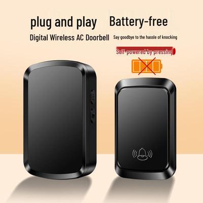 Self-Powered Wireless Doorbell for Home - Long-Distance Remote Control, Waterproof, Ideal for Elderly Use