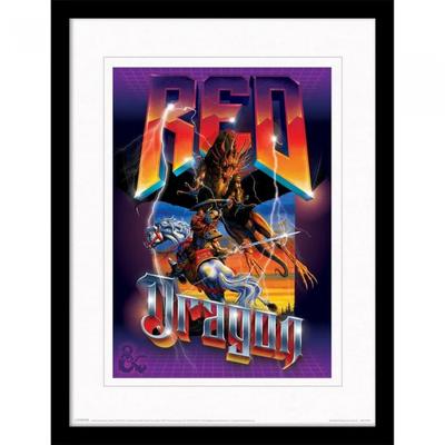 Póster Enmarcado Dragón Rojo