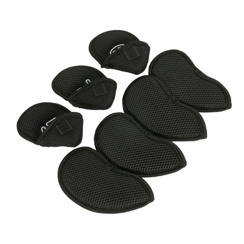 10Pcs Golf Head Headcover Sets, Mesh Fabric Golf Iron Head Covers Golf Wedges Cover with Big Numbers for Golf Club Head