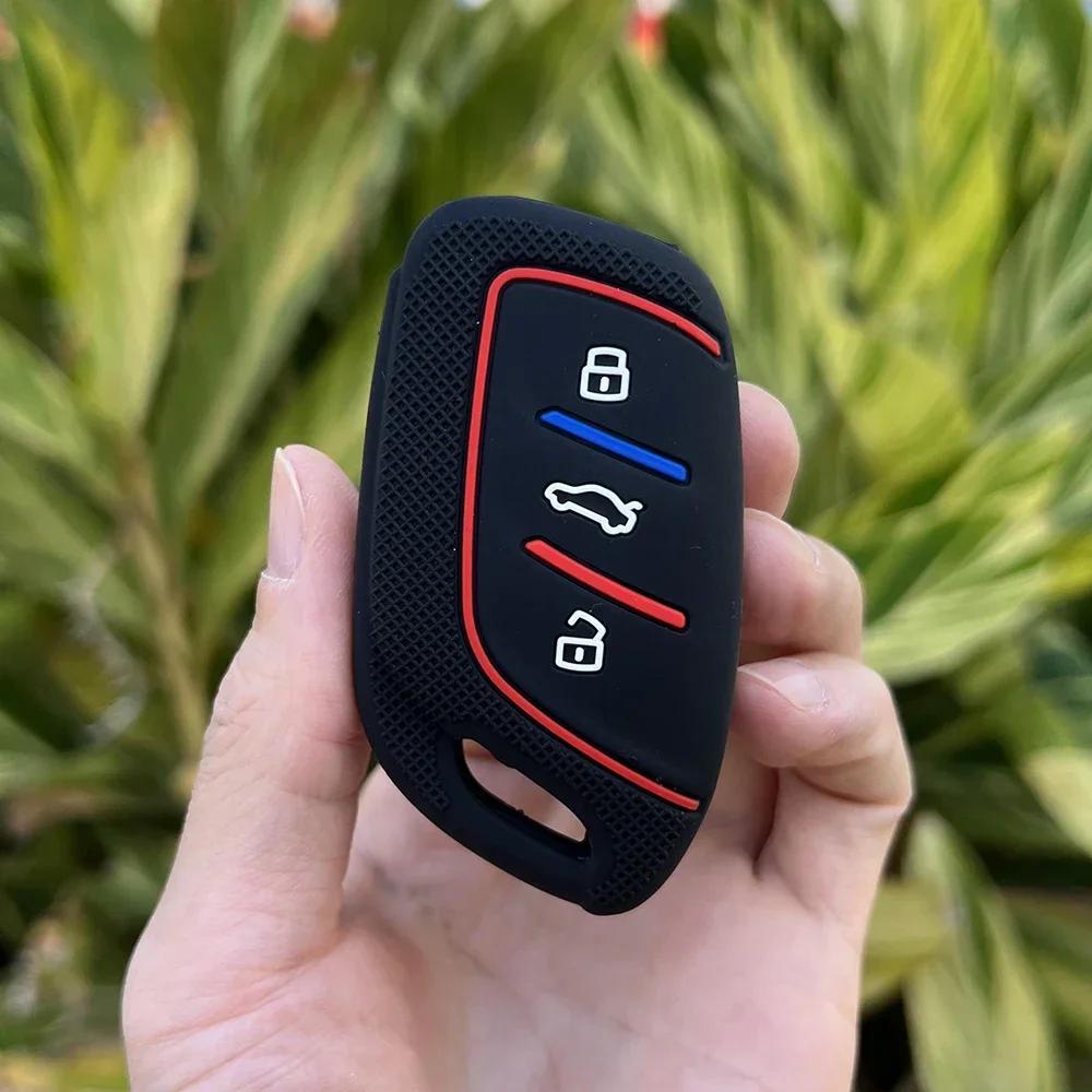 Silicone Car Remote Case Accessories for MG 4 2023 Mg4 Ev MG HS GT ZS EV ZX MG5 MG6 Roewe RX3 RX5 RX8 ERX5 I6 I5 Key Chain Cover