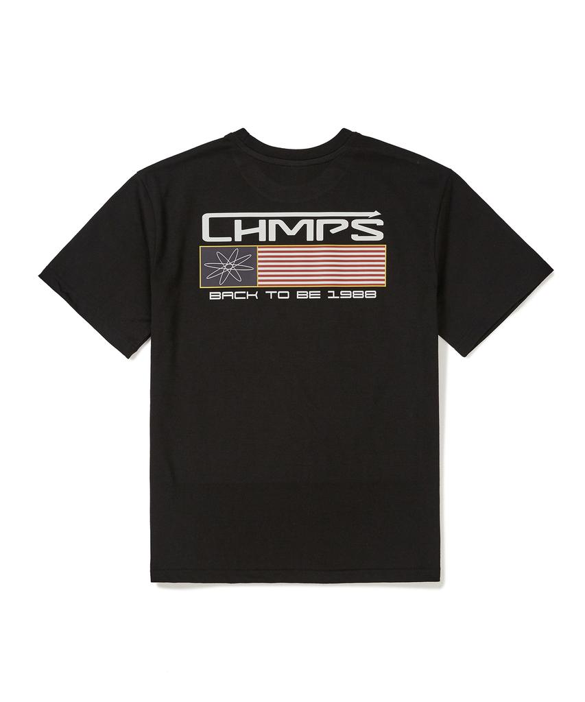 BORN CHAMPS Back To Be Chmps Logo Short Sleeve T-Shirt B24St07Bk