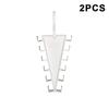 1/2Pcs V Shaped Space Saving Hanger 12 Hooks Clothes Organizer Vertical Closet Storage Rack For Bedroom Wardrobe Hat Belt Scarf
