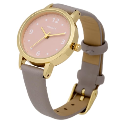 Fieldwork Women's Analog Watch with Leather Strap, Gray, GY076-2