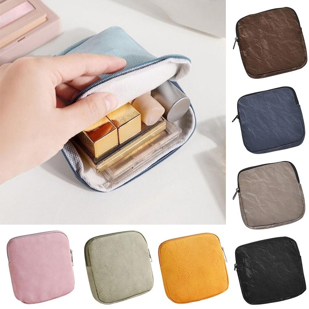 Portable Sanitary Pads Bag Waterproof Large Capacity Coin Purse Earphones Data Cable Storage Multi Function