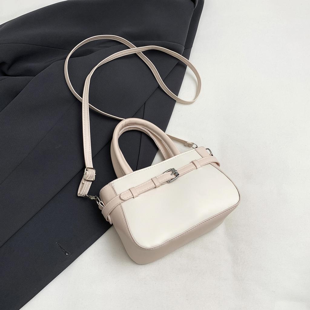 Retro Simple Fashion Casual Colorblock Women Shoulder Crossbody Small Square Bag