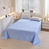 Simple Cotton Bed Sheet for Double Bed - Suitable for Summer & Student Dormitory, 40 Count, All Seasons
