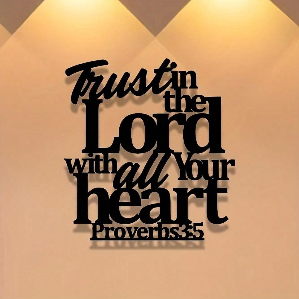 Metal Bible Verse Wall Art Proverbs 35 6 Inspirational Christian Home Decor