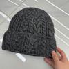 Autumn and winter new big head circumference twist wool hat men's and women's pullover hat wool hat knitted ear protection warm cold hat