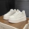 Thick-soled heightening little white shoes women's autumn new versatile muffin shoes fashion college style casual shoes women